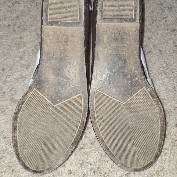 Vintage White Gladiator Sandals with Zip-up Back - Picture 5 of 5